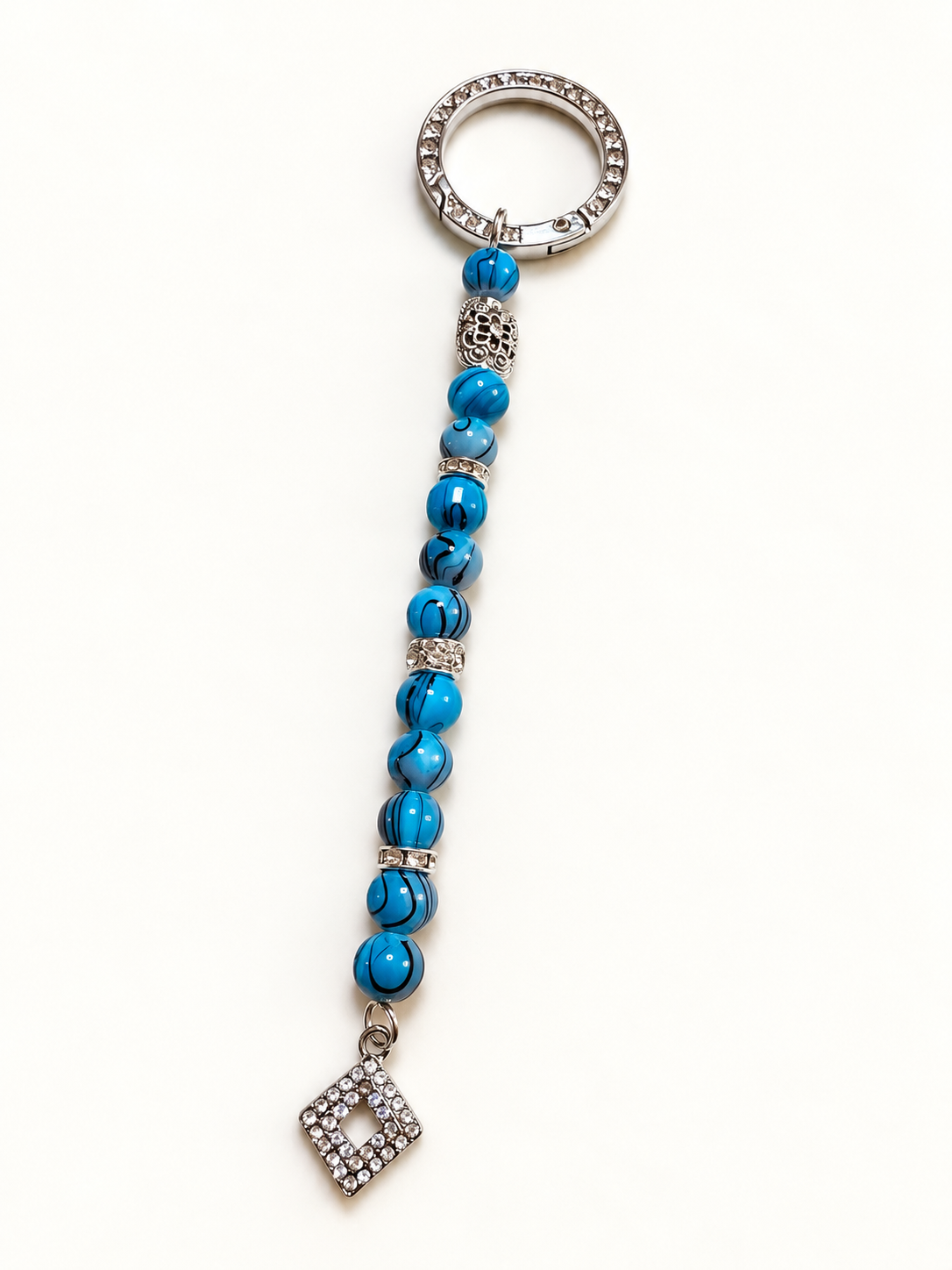 Sapphire Spark – Keychain Charm