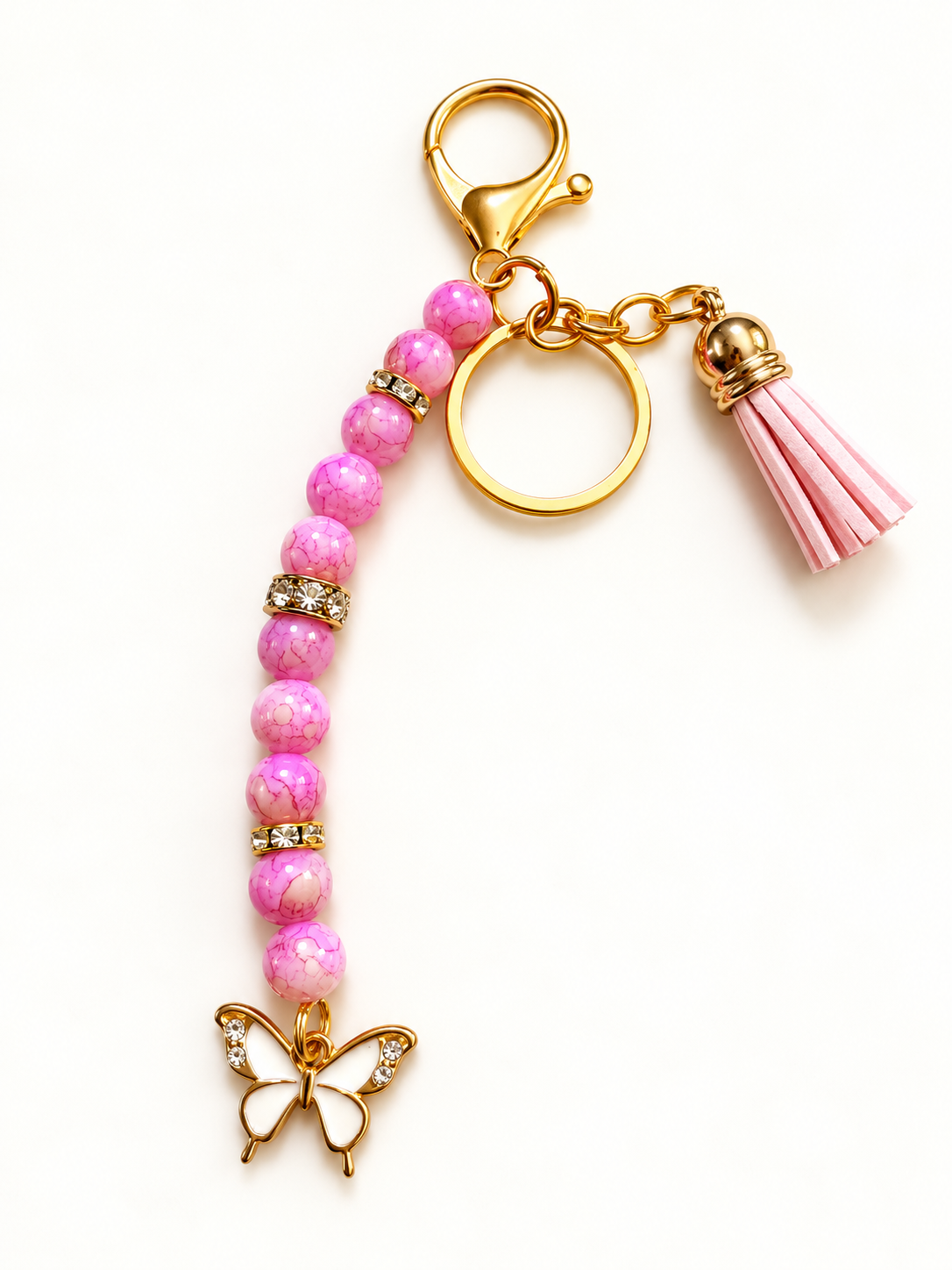 Butterfly Blush – Keychain Charm