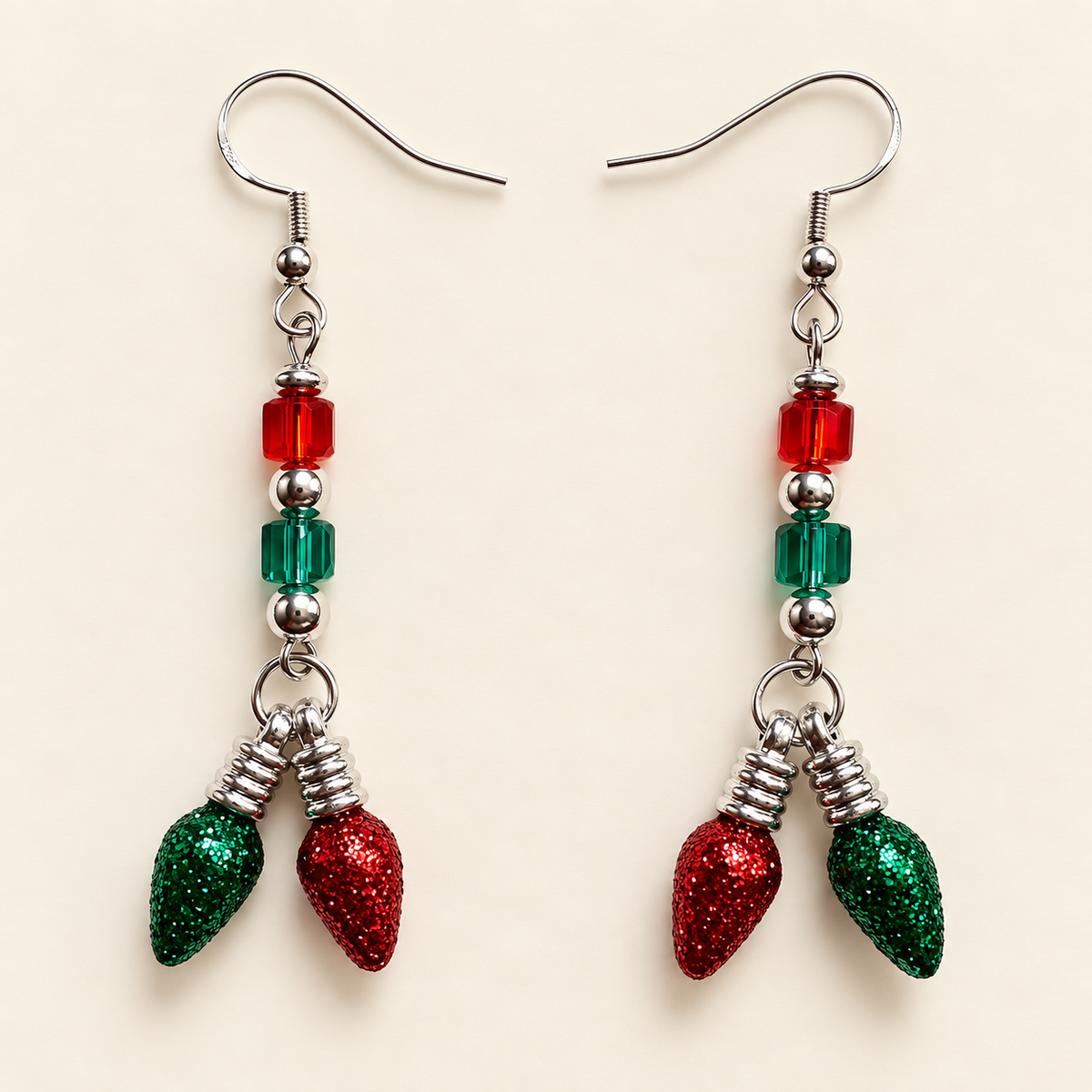 Jingle Lights – Christmas Light Earrings