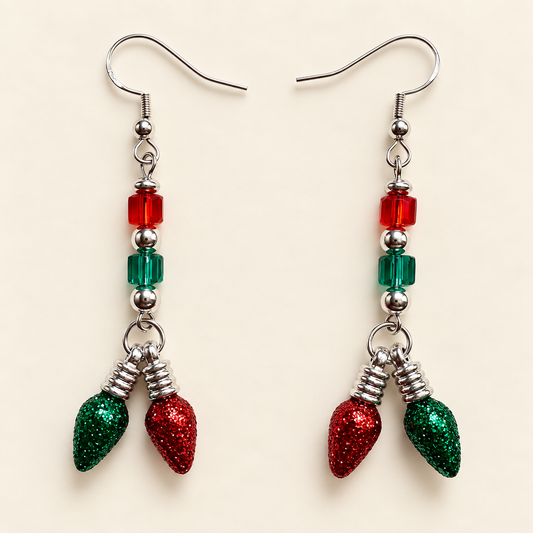 Jingle Lights – Christmas Light Earrings