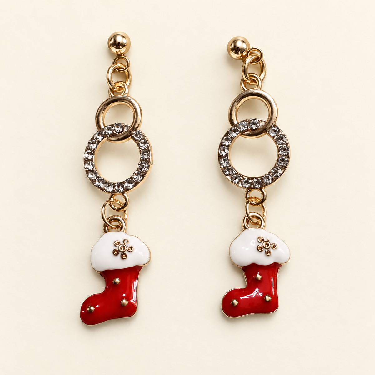 Stocking Sparkle – Christmas Stocking Earrings